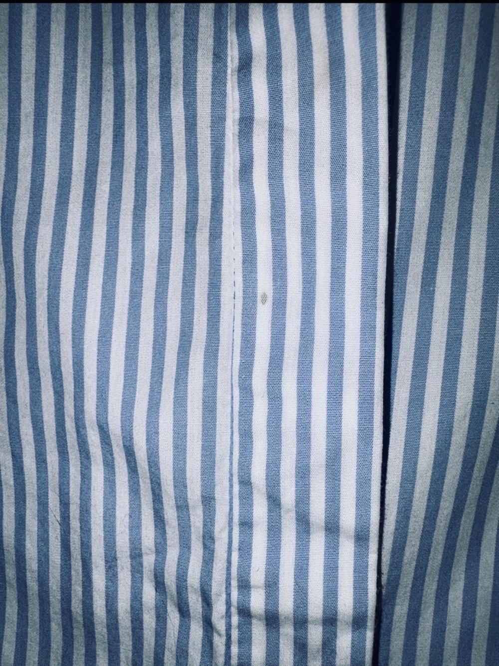 Zara Blouse Cotton Striped Puff Sleeve |Blue White | M - Picture 9 of 9